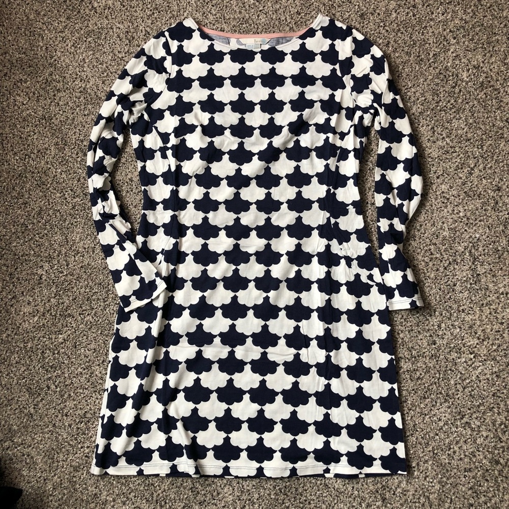 New Boden Scalloped Pattern Dress